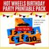 Hot Wheels Birthday Party Printable Pack | Frugal Fun Mom