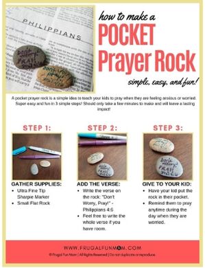Key Example For Prayer Rocks Pocket Prayer Rock for Anxious Kids - FAB Party Planning Mom