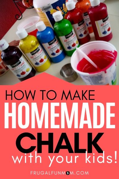 How To Make Homemade Chalk | Frugal Fun Mom