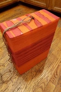 streamers around box